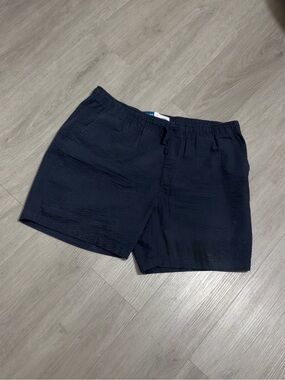 Old Navy Seersucker Jogger Shorts XL - Navy Blue